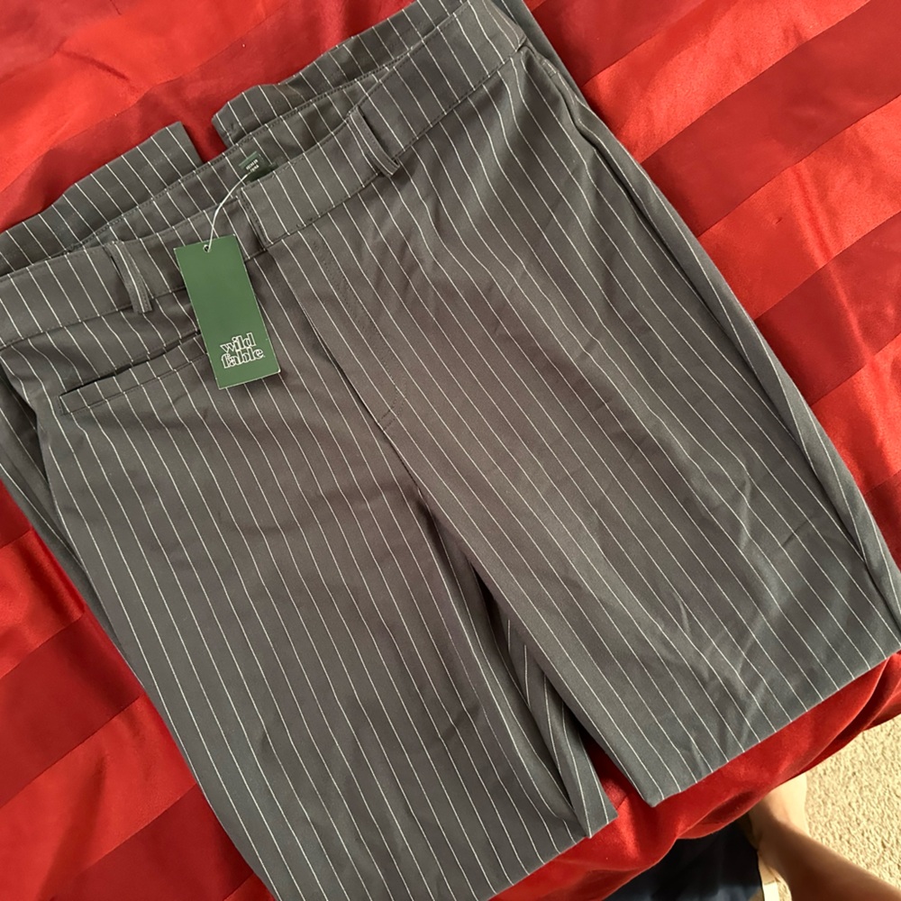Wild fable gray pinstripe pants